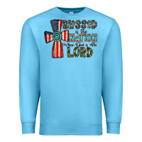 Ocean Blue blessed İs the nation whose god is the lord Premium Sweatshirt - CowhideDigitalArt