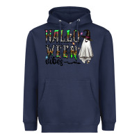 Navy halloween vibes Heavyweight Hoodie - CowhideDigitalArt