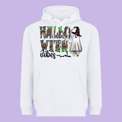 Halloween Vibes Heavyweight Hoodie Designed By Cowhidedigitalart