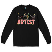 Black spray tan artist Long Sleeve Tee - MaliasSmallBusiness