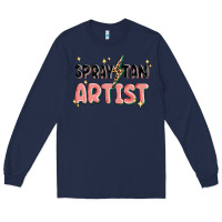 Navy spray tan artist Long Sleeve Tee - MaliasSmallBusiness