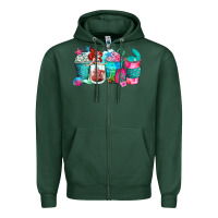Sports Green mermaid coffee cups Zipper Hoodie - Zillion Design Studio