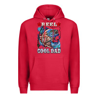 Cardinal Reel Cool Dad Bass Premium Hoodie - LillyAllenDesigns