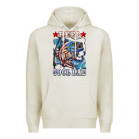 Oatmeal Heather Reel Cool Dad Bass Premium Hoodie - LillyAllenDesigns