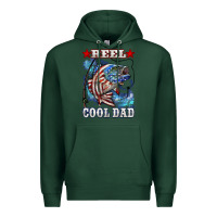 Sports Green Reel Cool Dad Bass Premium Hoodie - LillyAllenDesigns