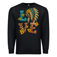 Black love indian headdress Premium Sweatshirt - HRA Design Shop