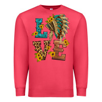 Cardinal love indian headdress Premium Sweatshirt - HRA Design Shop