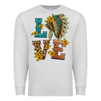 Dove Grey love indian headdress Premium Sweatshirt - HRA Design Shop