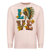 Pale Pink love indian headdress Premium Sweatshirt - HRA Design Shop