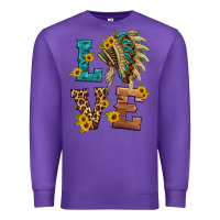 Purple love indian headdress Premium Sweatshirt - HRA Design Shop