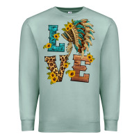 Seafoam love indian headdress Premium Sweatshirt - HRA Design Shop