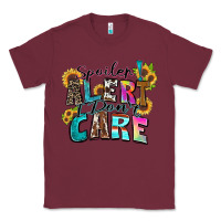 Burgundy spoiler alert i don't care Classic Tee - Zillion Design Studio