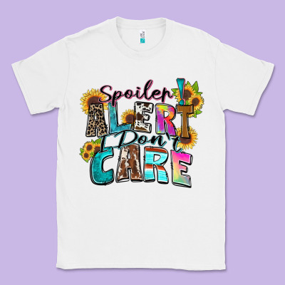Spoiler Alert I Don't Care Classic Tee Designed By Zillion Design Studio