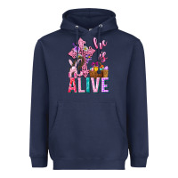 Navy he is alive easter Heavyweight Hoodie - Neo Western