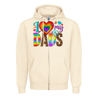 Sandshell i love my dads Zipper Hoodie - texasbilliewilder