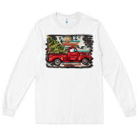 White christmas truck Long Sleeve Tee - BarkalooDesign