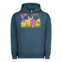Pigment Midnight Navy hoppy easter Urban Hoodie - MaliasSmallBusiness