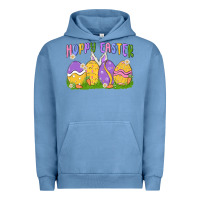 Pigment Pebble Blue hoppy easter Urban Hoodie - MaliasSmallBusiness