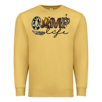 Antique Gold camp life Premium Sweatshirt - CowhideDigitalArt