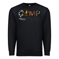 Black camp life Premium Sweatshirt - CowhideDigitalArt