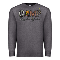 Charcoal Heather camp life Premium Sweatshirt - CowhideDigitalArt