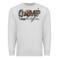 Dove Grey camp life Premium Sweatshirt - CowhideDigitalArt