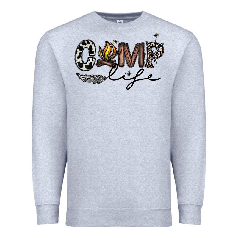 Camp Life Premium Sweatshirt by CowhideDigitalArt | Teevron