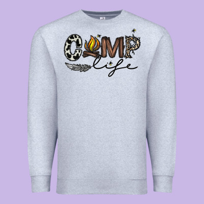 Camp Life Premium Sweatshirt Designed By Cowhidedigitalart