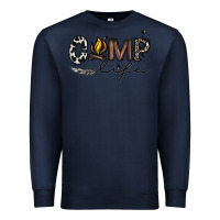 Navy camp life Premium Sweatshirt - CowhideDigitalArt