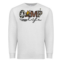 Oatmeal Heather camp life Premium Sweatshirt - CowhideDigitalArt