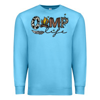 Ocean Blue camp life Premium Sweatshirt - CowhideDigitalArt