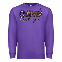 Purple camp life Premium Sweatshirt - CowhideDigitalArt