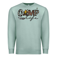 Seafoam camp life Premium Sweatshirt - CowhideDigitalArt