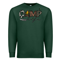 Sports Green camp life Premium Sweatshirt - CowhideDigitalArt