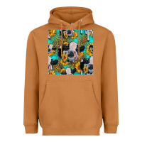 Meerkat holstein cow seamless pattern Heavyweight Hoodie - HRA Design Shop