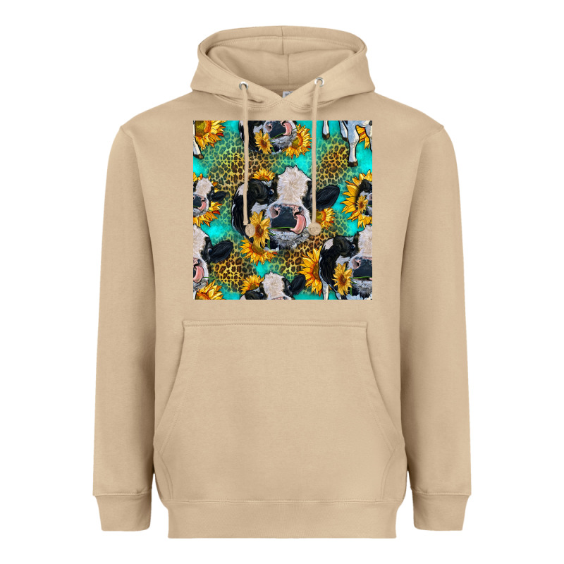 Holstein Cow Seamless Pattern Heavyweight Hoodie by HRA Design Shop | Teevron