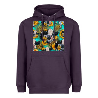 Plum holstein cow seamless pattern Heavyweight Hoodie - HRA Design Shop