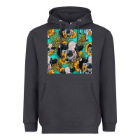 Smoke holstein cow seamless pattern Heavyweight Hoodie - HRA Design Shop