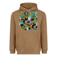 Toasted Coconut holstein cow seamless pattern Heavyweight Hoodie - HRA Design Shop