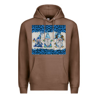 Chestnut snowy christmas gnomes Premium Hoodie - BarkalooDesign