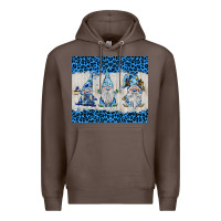Coffee snowy christmas gnomes Premium Hoodie - BarkalooDesign
