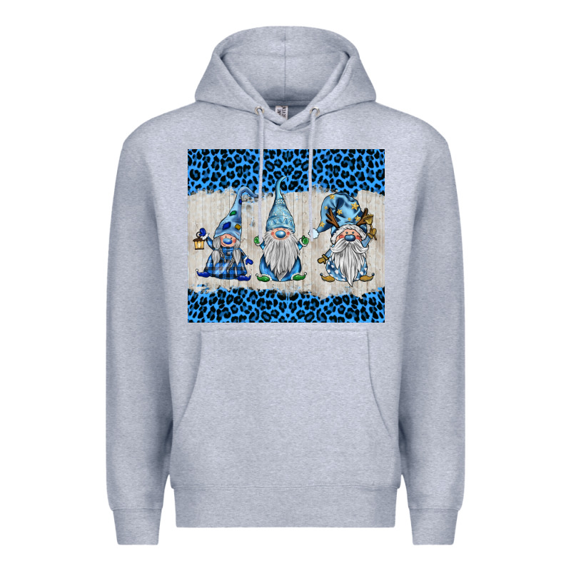 Snowy Christmas Gnomes Premium Hoodie by BarkalooDesign | Teevron