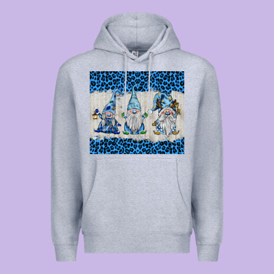 Snowy Christmas Gnomes Premium Hoodie Designed By Barkaloodesign