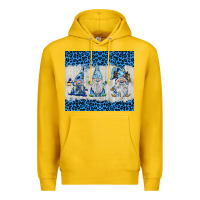 Lemon snowy christmas gnomes Premium Hoodie - BarkalooDesign