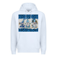 White snowy christmas gnomes Premium Hoodie - BarkalooDesign