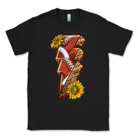 Black sport football  lightning bolt Classic Tee - texasbilliewilder