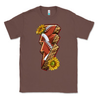 Chestnut sport football  lightning bolt Classic Tee - texasbilliewilder