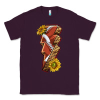 Plum sport football  lightning bolt Classic Tee - texasbilliewilder