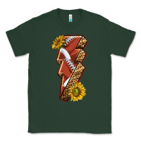 Sports Green sport football  lightning bolt Classic Tee - texasbilliewilder