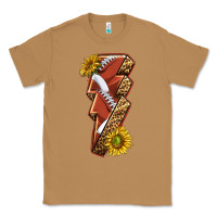 Toasted Coconut sport football  lightning bolt Classic Tee - texasbilliewilder
